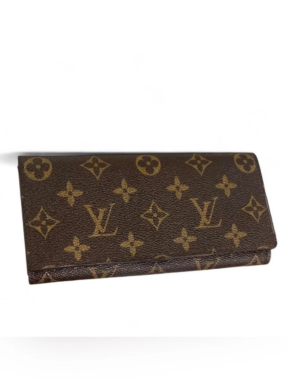 Louis Vuitton Monogram Canvas Card Holder Wallet in Brown and Tan